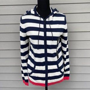 BananaRepublic Navy White Striped Small